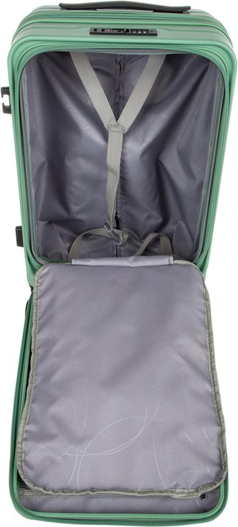 Hard-Shell Suitcase With Laptop Compartment And Expandable Storage