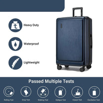 Hard-Shell Suitcase With TSA Lock And 360° Spinner Wheels
