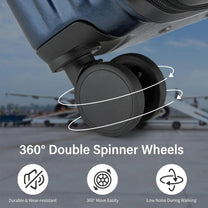 Hard-Shell Suitcase With TSA Lock And 360° Spinner Wheels