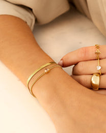 Heart Birthstone Bracelet With Jewelry Box