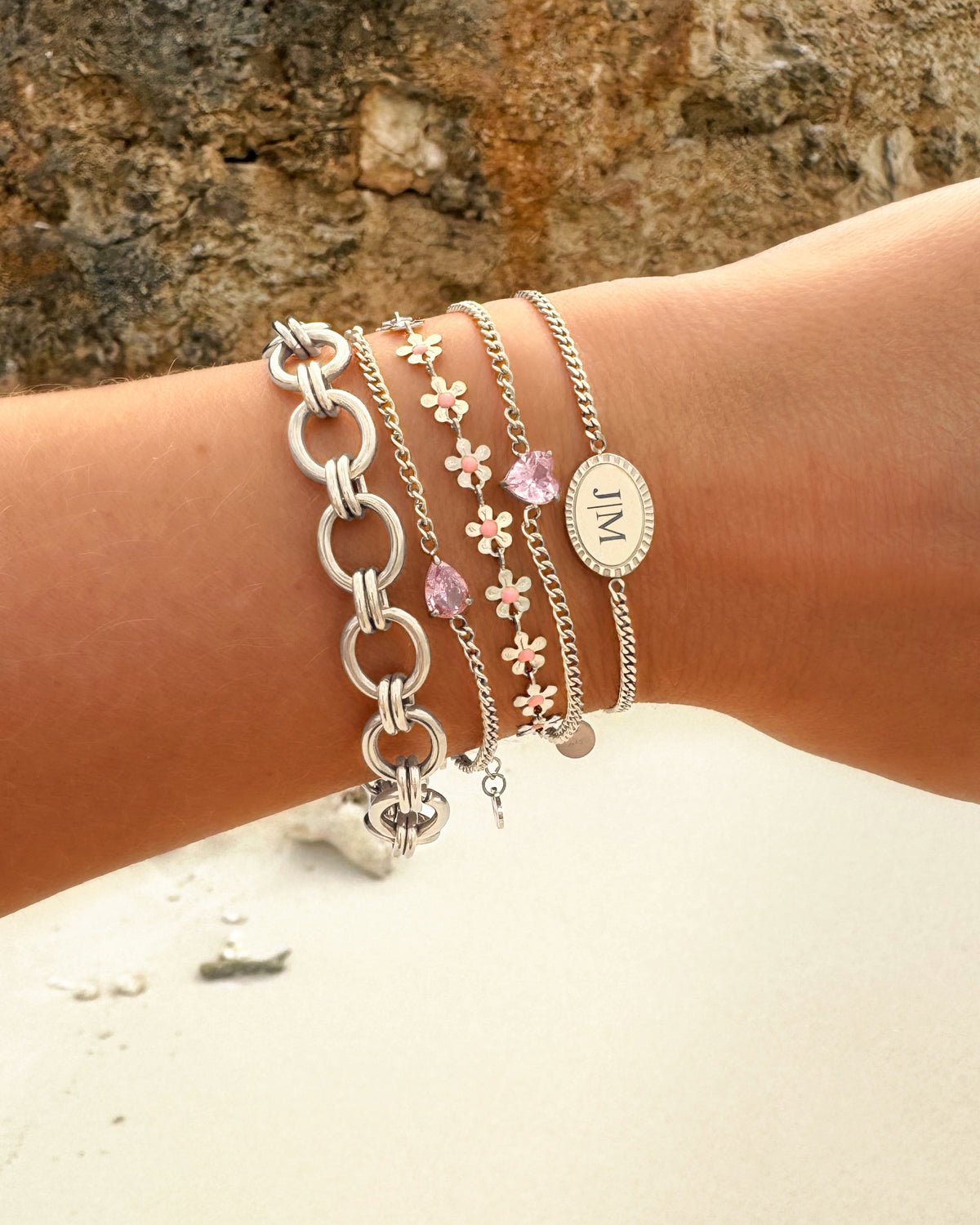 Heart Birthstone Bracelet With Jewelry Box