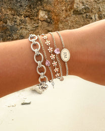 Heart Birthstone Bracelet With Jewelry Box