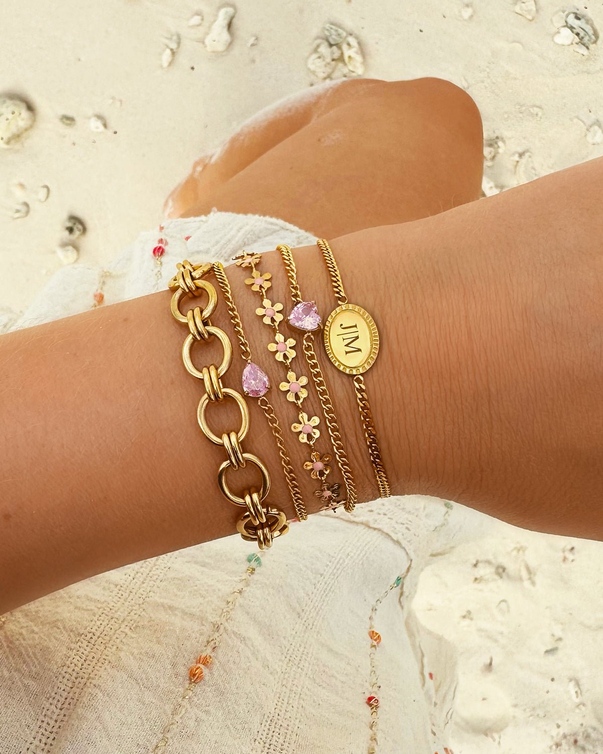 Heart Birthstone Bracelet With Jewelry Box