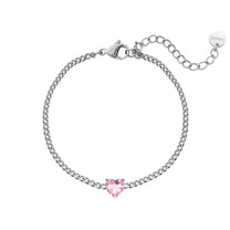 Heart Birthstone Bracelet With Jewelry Box