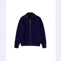 High Neck Zip-Up Cardigan For Men