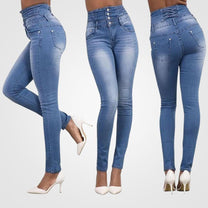 High-Waisted Comfortable Jeans for Flattering Fit