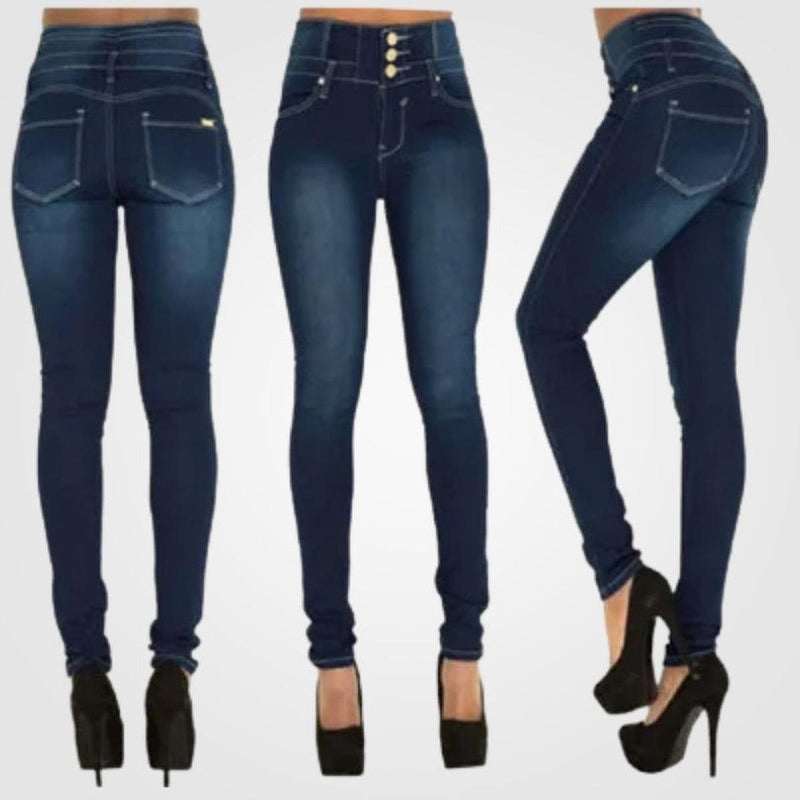 High-Waisted Comfortable Jeans for Flattering Fit