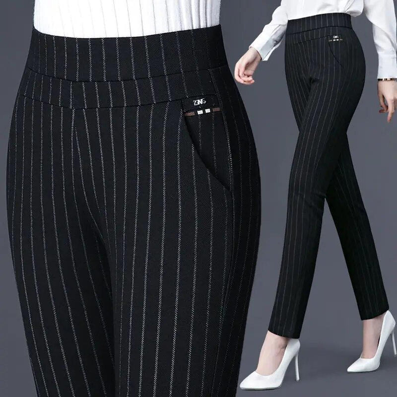High-Waisted Stretch Leggings With Faux Pocket