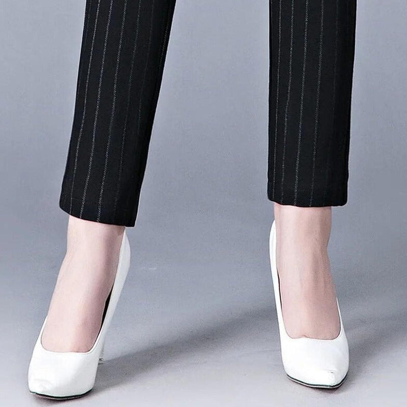 High-Waisted Stretch Leggings With Faux Pocket