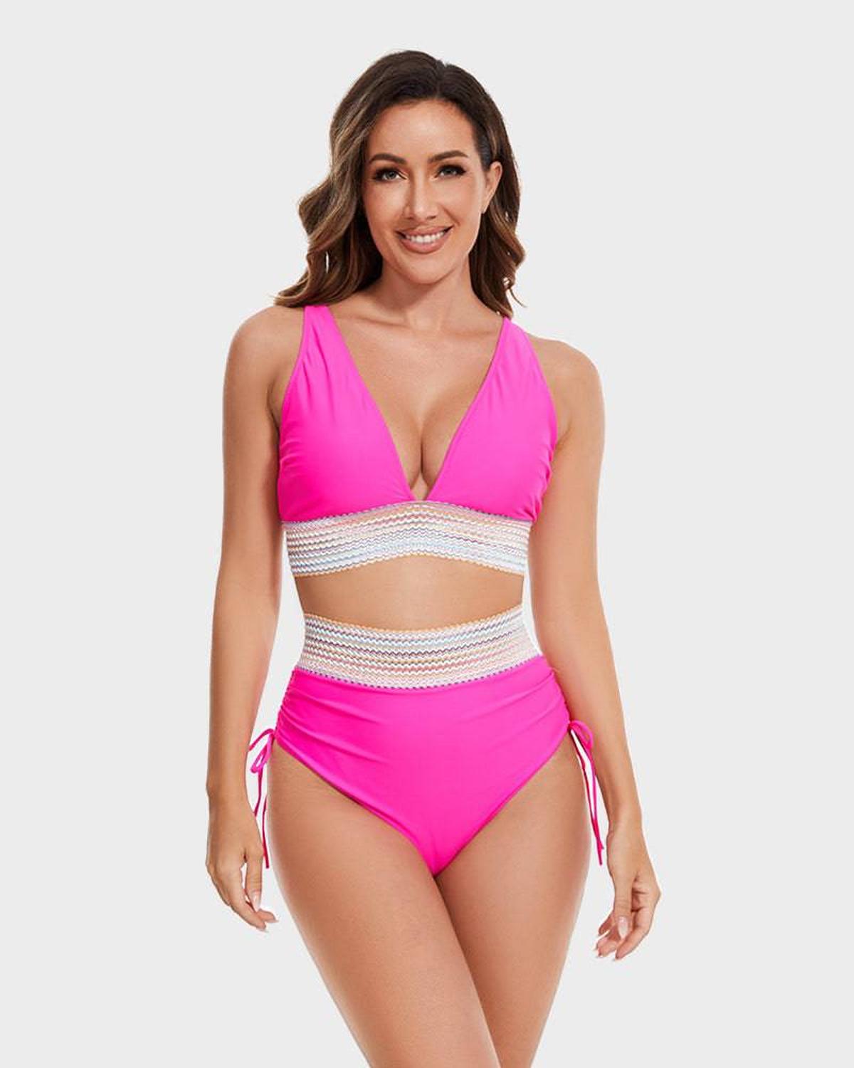 High-Waisted Tummy Control Bikini Set