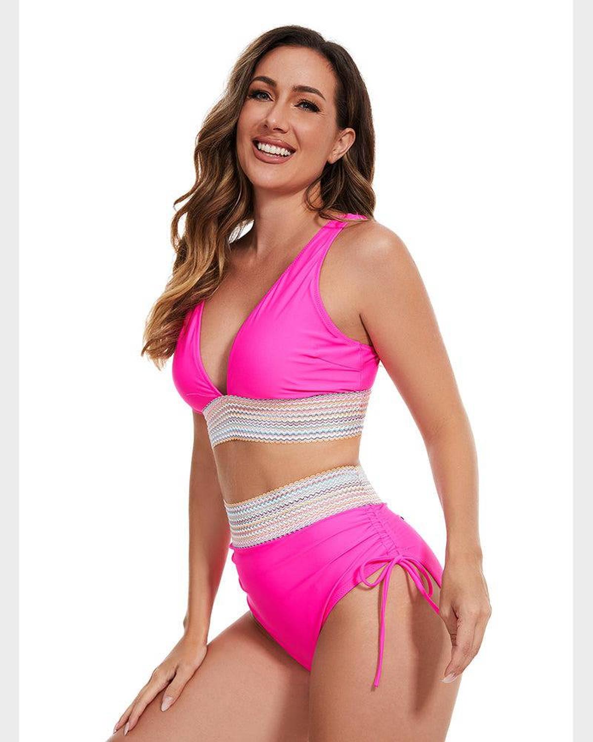 High-Waisted Tummy Control Bikini Set
