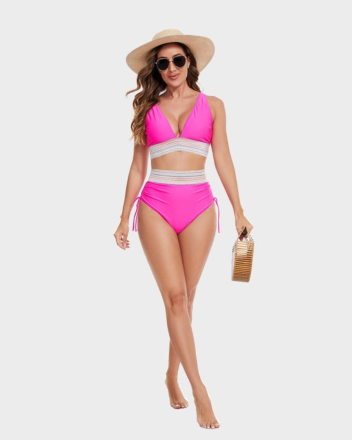 High-Waisted Tummy Control Bikini Set