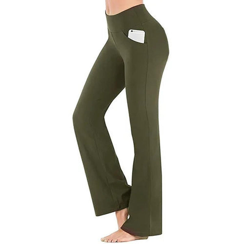 High-Waisted Yoga Trousers With Side Pocket