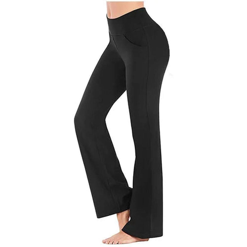 High-Waisted Yoga Trousers With Side Pocket