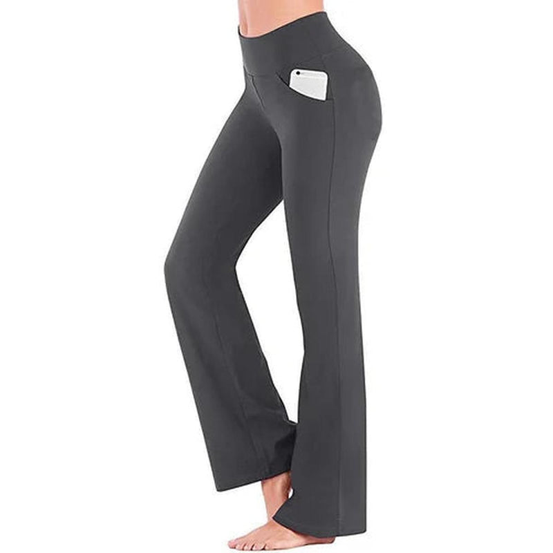 High-Waisted Yoga Trousers With Side Pocket