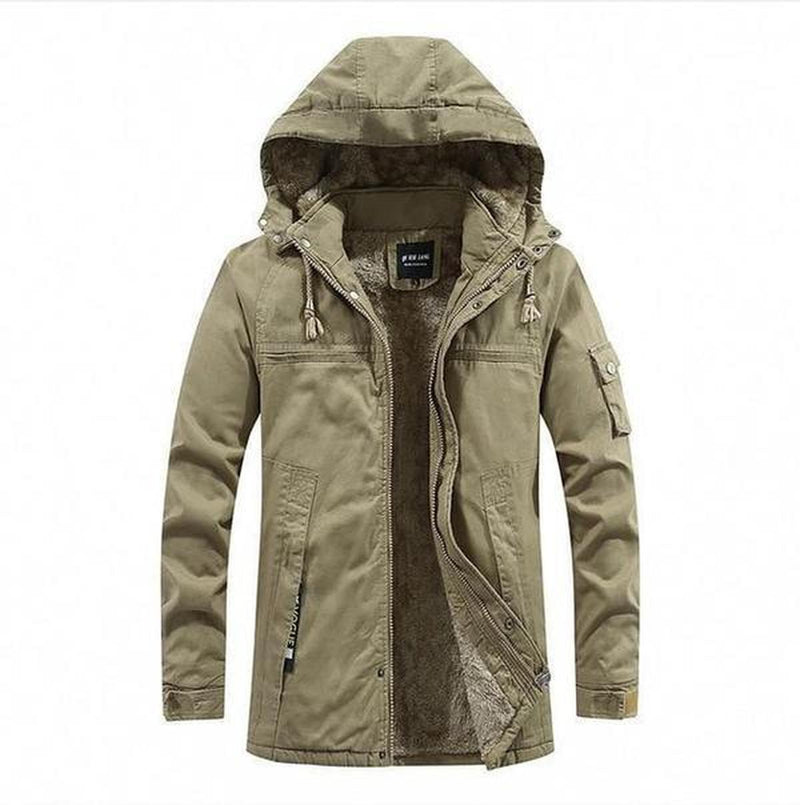 Hooded Casual Mid-Length Coat for Men