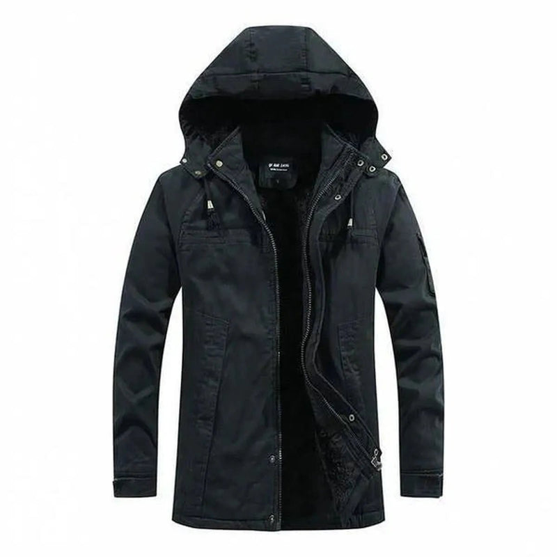 Hooded Casual Mid-Length Coat for Men
