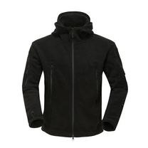 Hooded Fleece Jacket With Full Zip For Men