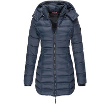 Hooded Insulated Winter Jacket With Zipper Closure