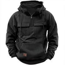 Hooded PU Leather Jacket For Men