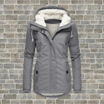 Hooded Winter Coat With Pockets For Women