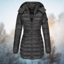 Hooded Winter Parka With Mid-Length Design