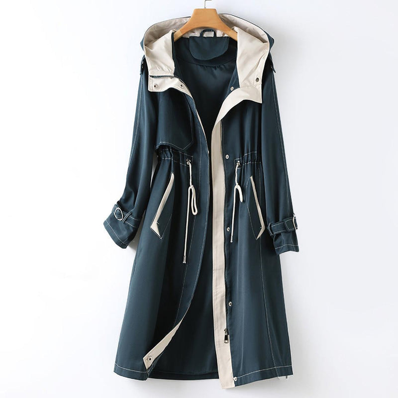 Hooded Women&#39;s Windbreaker Jacket