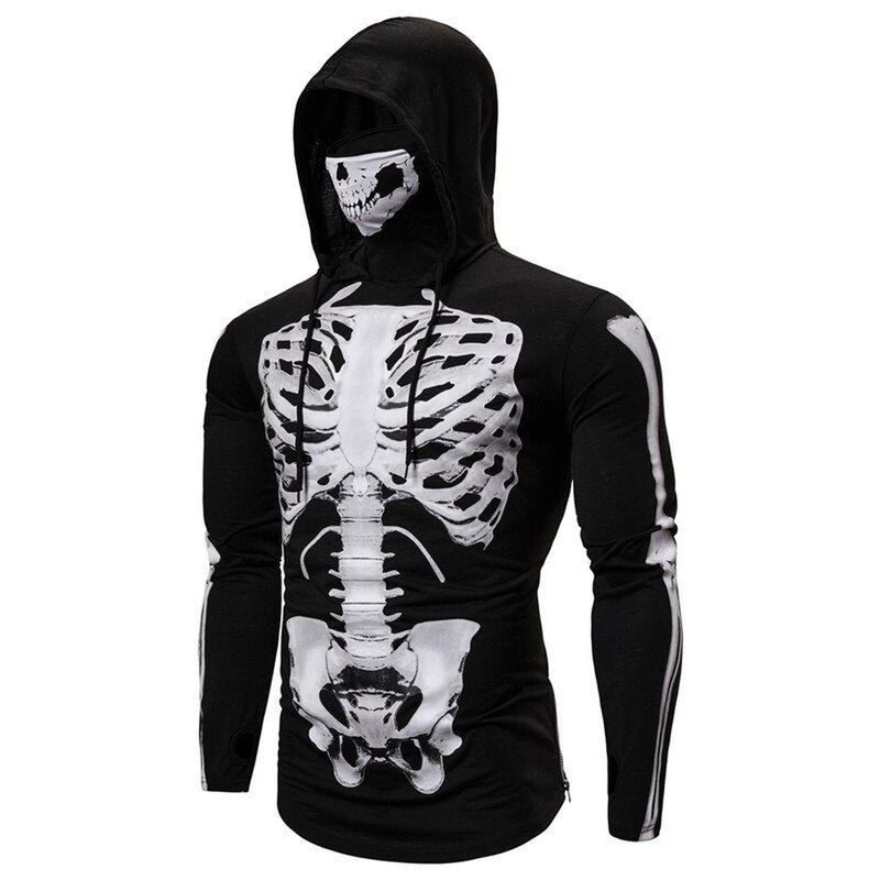 Hoodie With Integrated Face Mask For Outdoor Sports