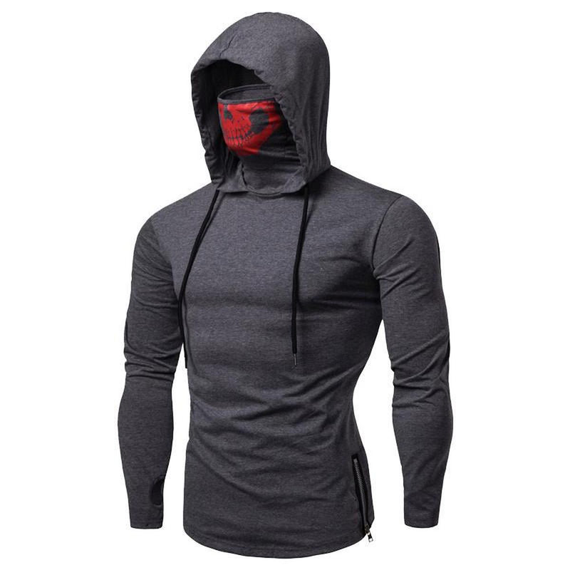 Hoodie With Integrated Face Mask For Outdoor Sports