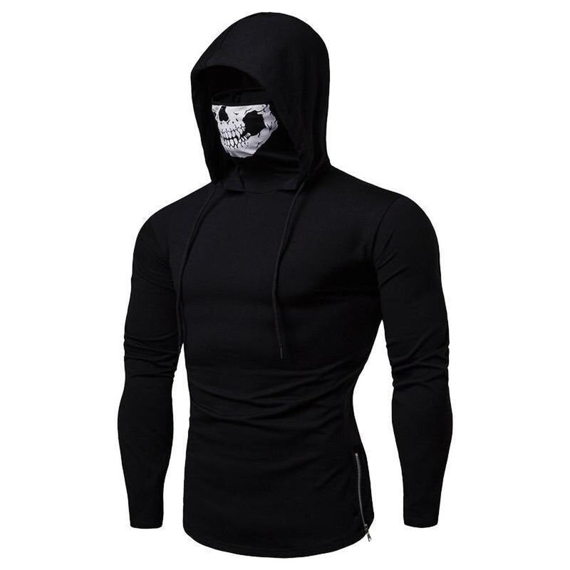 Hoodie With Integrated Face Mask For Outdoor Sports