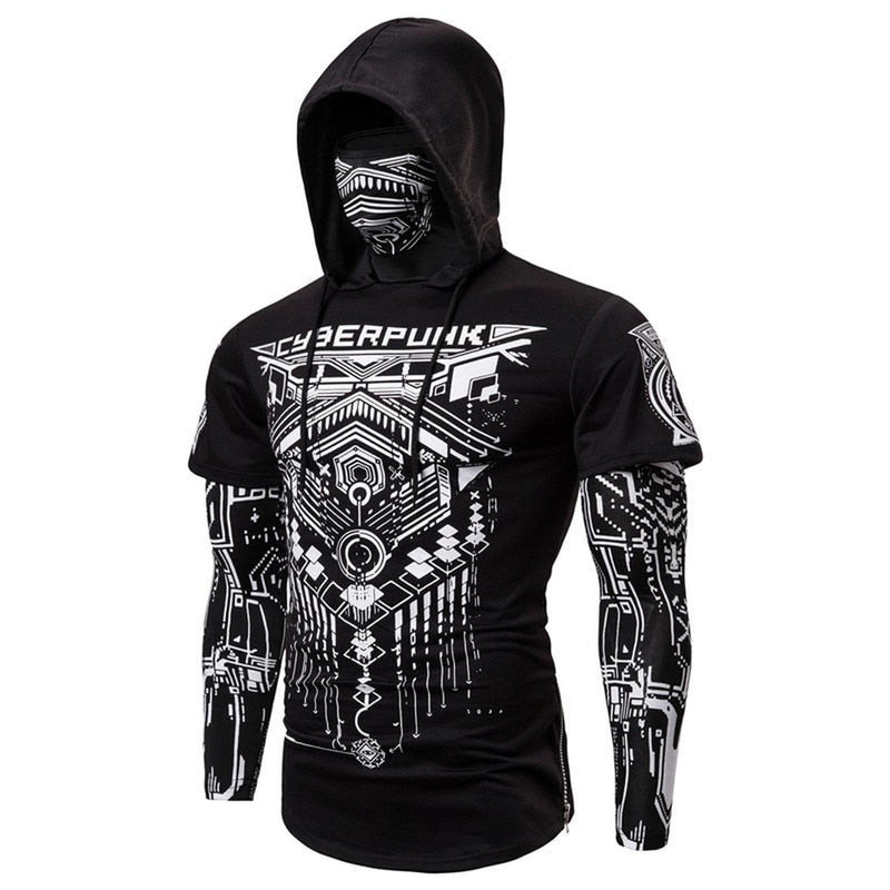 Hoodie With Integrated Face Mask For Outdoor Sports