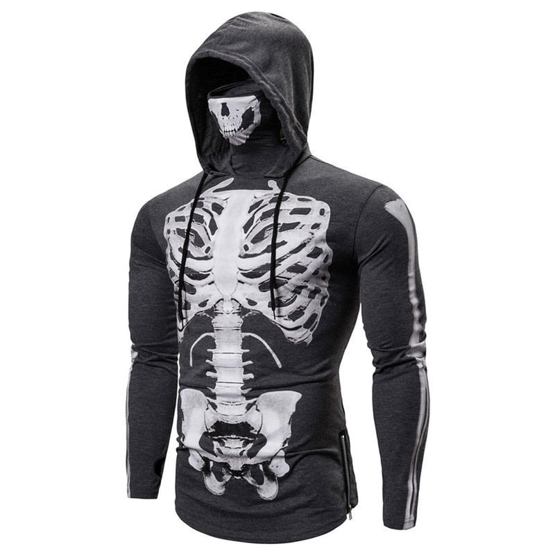 Hoodie With Integrated Face Mask For Outdoor Sports