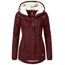Insulated Hooded Winter Coat For Women, Waterproof And Breathable
