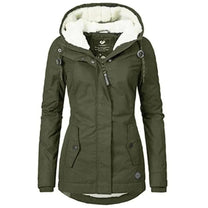 Insulated Hooded Winter Coat For Women, Waterproof And Breathable