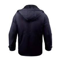Insulated Men&#39;s Winter Jacket With Hood And Plush Lining