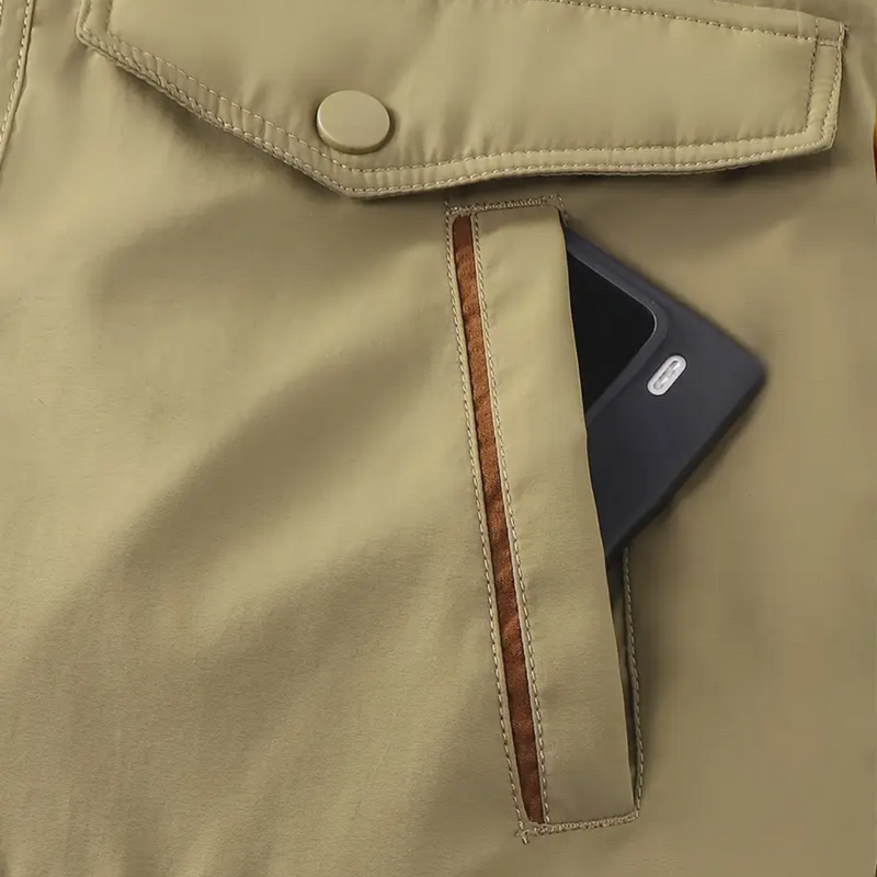 Insulated Men&#39;s Winter Jacket With Hood And Plush Lining