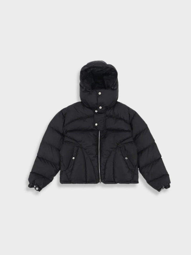 Insulated Padded Jacket With Hood For Extreme Cold Weather