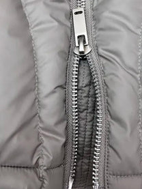 Insulated Padded Jacket With Hood For Extreme Cold Weather