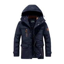 Insulated Waterproof Outdoor Jacket - Windproof, Lightweight, Adjustable Hood