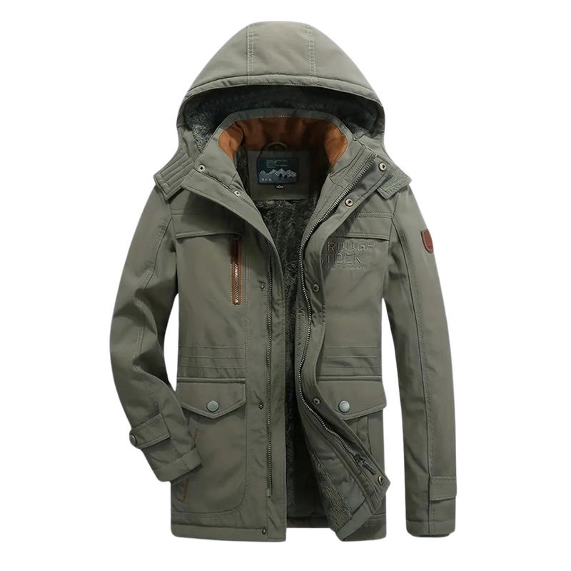 Insulated Waterproof Outdoor Jacket - Windproof, Lightweight, Adjustable Hood