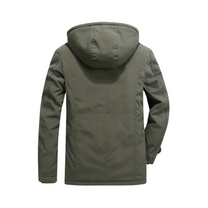 Insulated Waterproof Outdoor Jacket - Windproof, Lightweight, Adjustable Hood