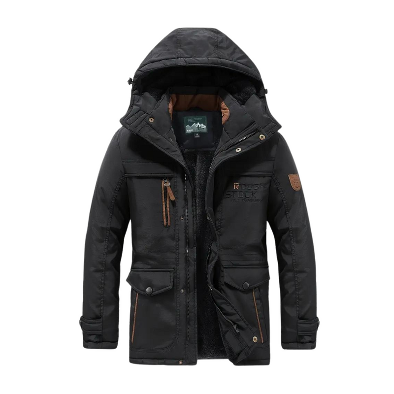 Insulated Waterproof Outdoor Jacket - Windproof, Lightweight, Adjustable Hood