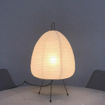 Japanese Rice Paper LED Table Lamp With Tripod Base
