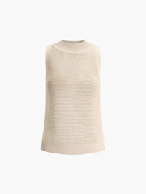 Knit Hollow Sleeveless Tank Top