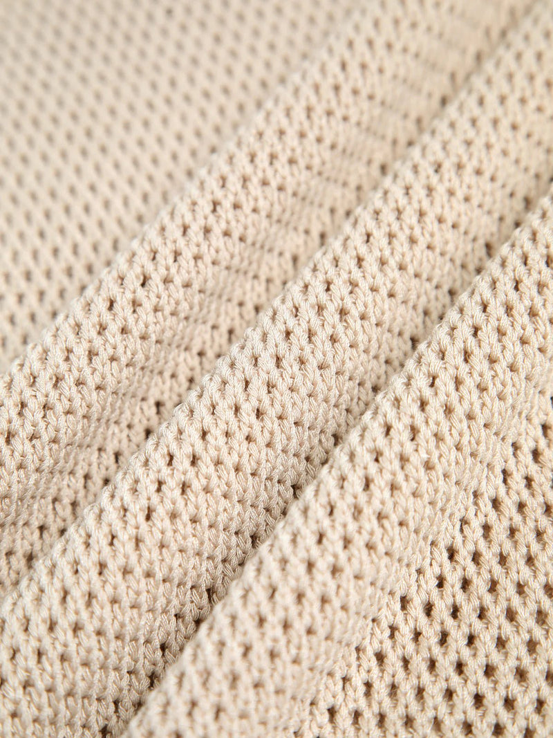 Knit Hollow Sleeveless Tank Top