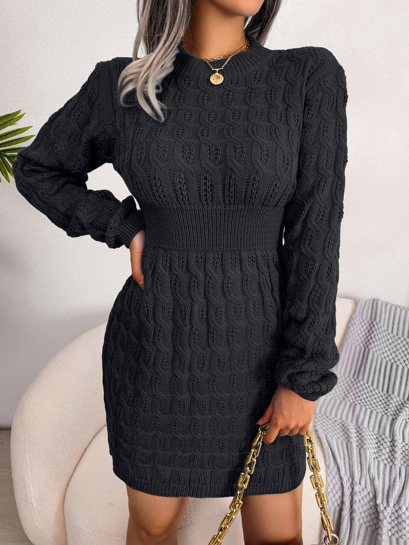 Knitted Sexy V-Neck Dress
