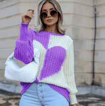 Knitted Sweater Cozy Fashionable Design