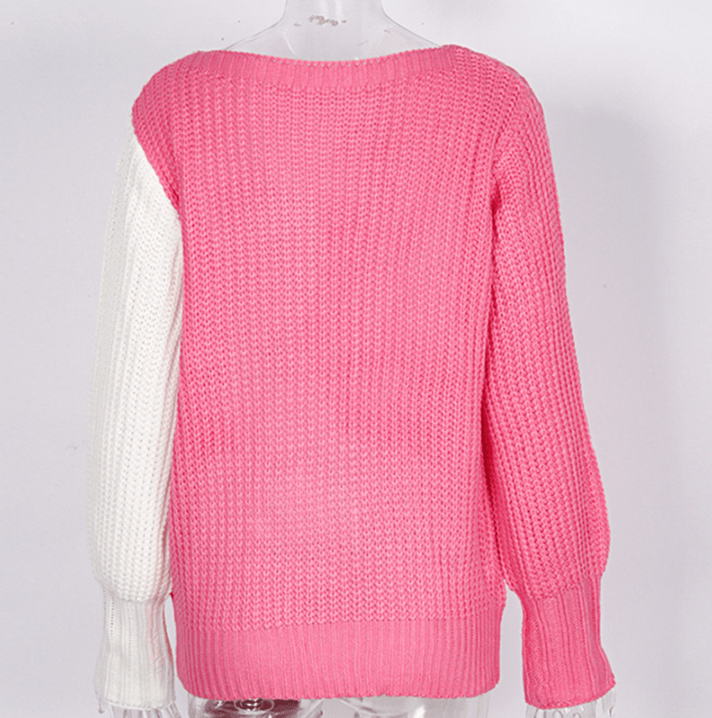 Knitted Sweater Cozy Fashionable Design