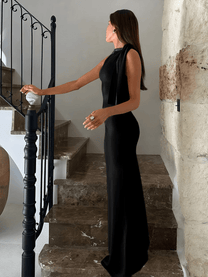 Knotted Sleeveless Maxi Dress