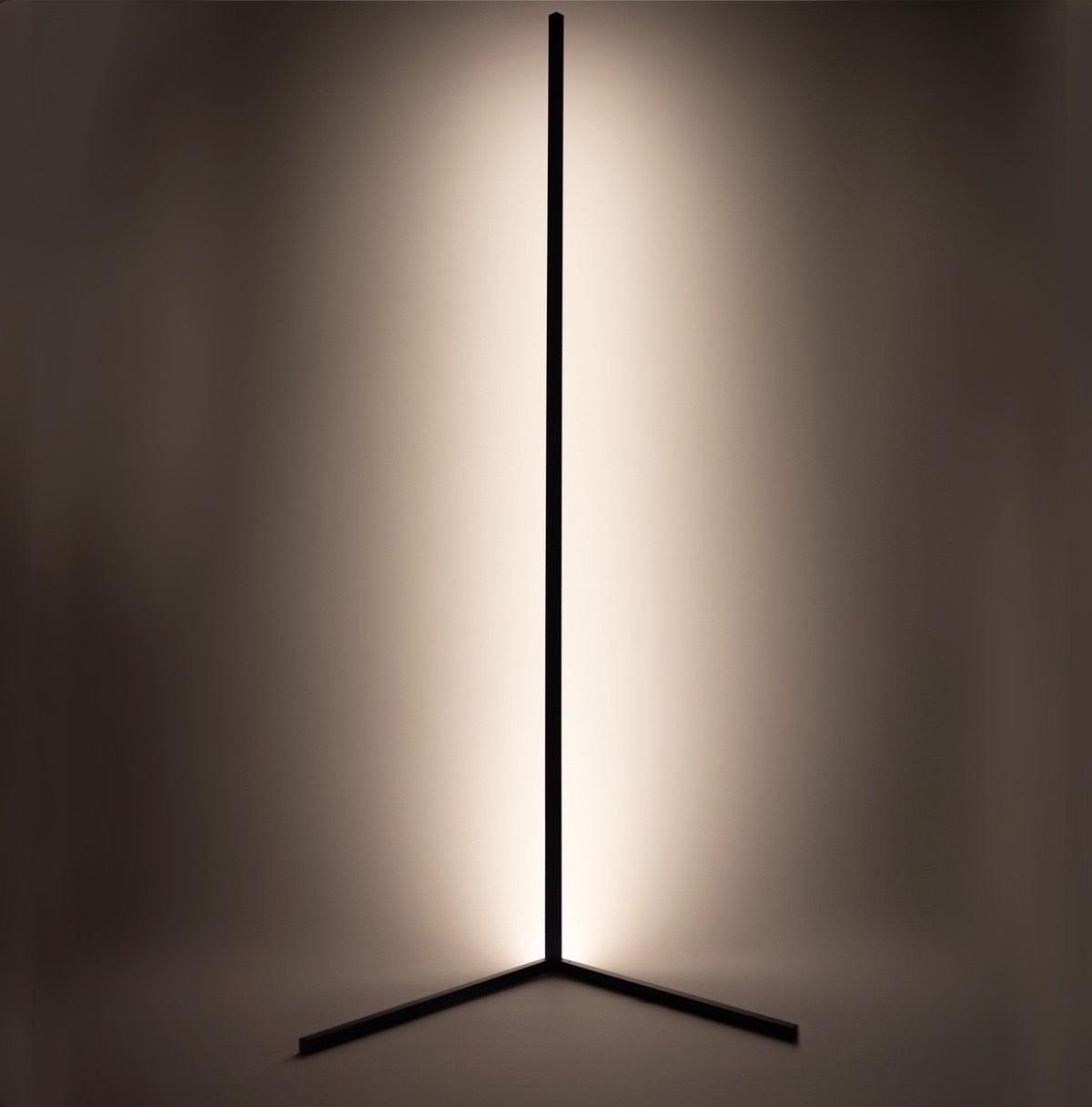 LED Corner Floor Lamp With Remote Control